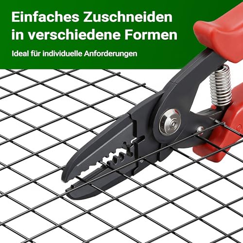 Wiltec Maschendrahtzaun Schwarz 50 cm x 5 m, 0,9 mm Stärke 12x12 mm Maschengröße, Volierendraht 4-Eck aus Stahl verzinkt, Drahtgitter, Vogeldraht
