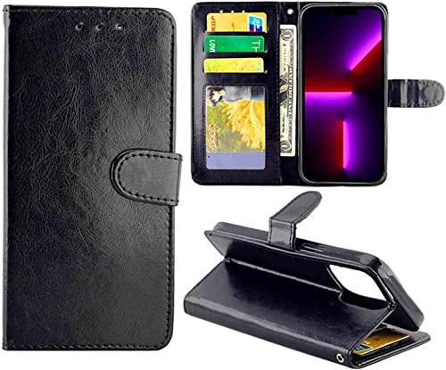 Étui iPhone 13 en cuir Svart GUMMMY avec fentes cartes