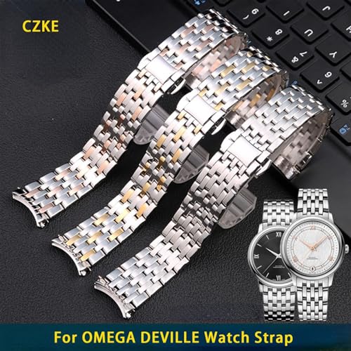 Correa de 20mm para OMEGA DEVILLE con cierre desplegable seguro 2