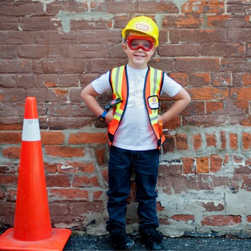 Great Pretenders Careers-Construction Worker Set with Accessories in Garment Bag Size 5-6 Dress-Up Play