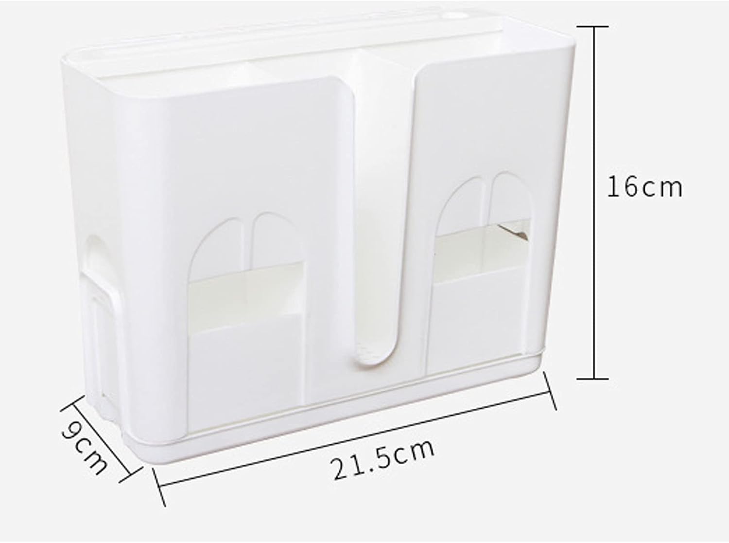 Chopstick Racks Kitchen Household Chopstick Cage, Creative Wall-Mounted, Multifunctional Drain and Spoon Storage(White)