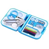 Tragbare Nähzeugbox, kunststoffsichere Nähbox, Staubbeutel-Shose-Kleid zum Nähen von Kleidung verhindern(rose Red)