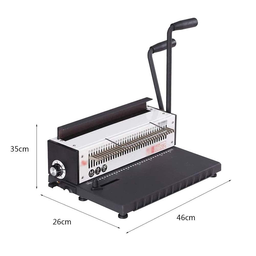 Accessori per Ufficio, rilegatrice, 34 Fori, 130 Fogli, punzonatrice e rilegatrice a Doppia Bobina per Formato Lettera, A4, A5 o Formati più Piccoli per la casa, l'azienda, conveni