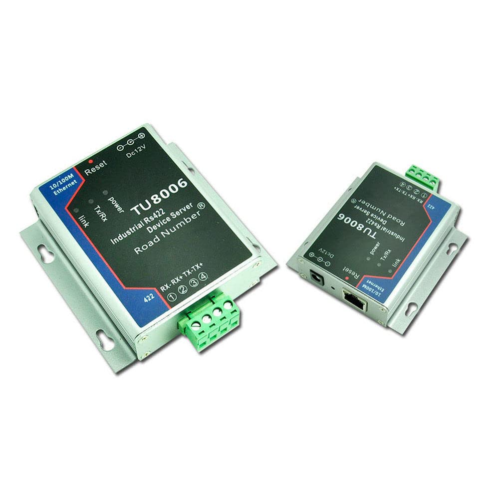 Industrial Grade Serial Device Server RS422 to Ethernet TCP Converter Server/Client UDP VCOM Modbus RTU