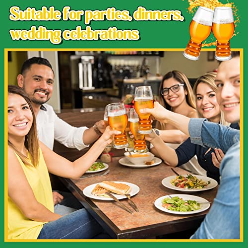 Umigy Set Of 4 Ipa Beer Glasses 18.6 Oz Crystal Ipa Glasses For Beer Ipa Beer Gifts Craft Beer Tasting Glasses For Wine Kitchen Party Juice Beverage, Dishwasher Safe #TOP5