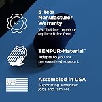 Tempur-Pedic All-Purpose Pillow, Standard, Navy