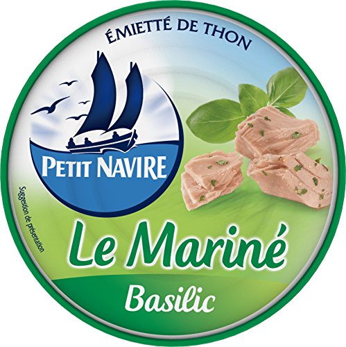 Petit navire emiétté de thon le mariné basilic - vue 2