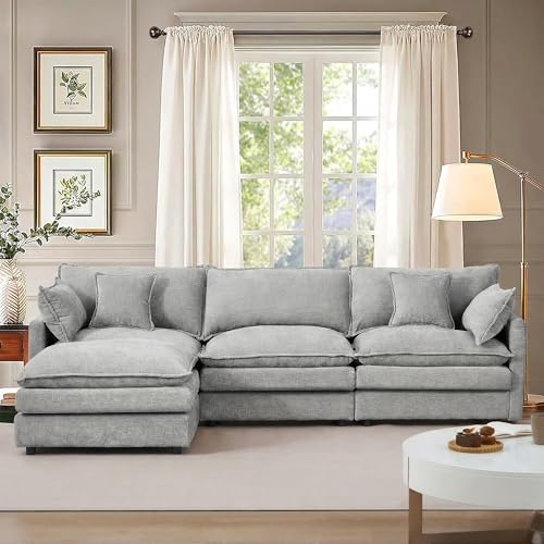 Modern 102" L Shaped Sectional Sofa