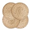 Chardin Home Braided 8 Inch Trivets Set of 4 Rustic Boho Absorbent Heat Resistant Pot Holder for hot Pans Dishes Suitable for Table top Kitchen counters 100 Natural Sustainable Jute Ropes