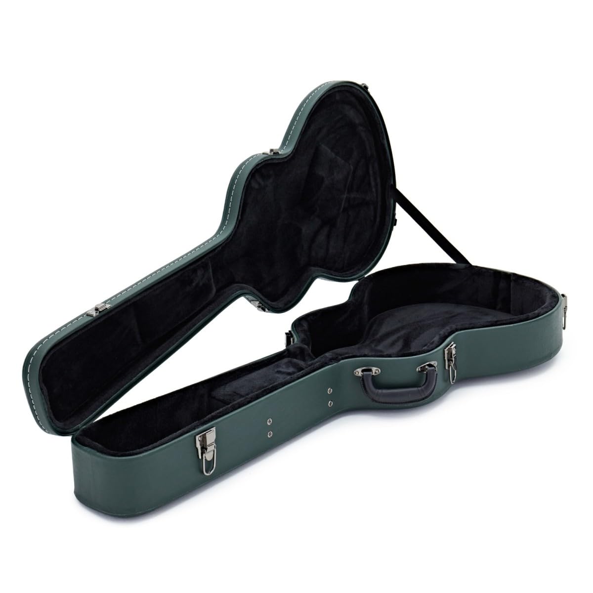 Hartwood Chitarra semi-acustica Revival e custodia rigida, Jet Nero | Include Custodia Rigida, Ponticello Fisso per Accordatura Stabile e Sustain, Corpo Semi-Cavo in Tiglio, Jet Black