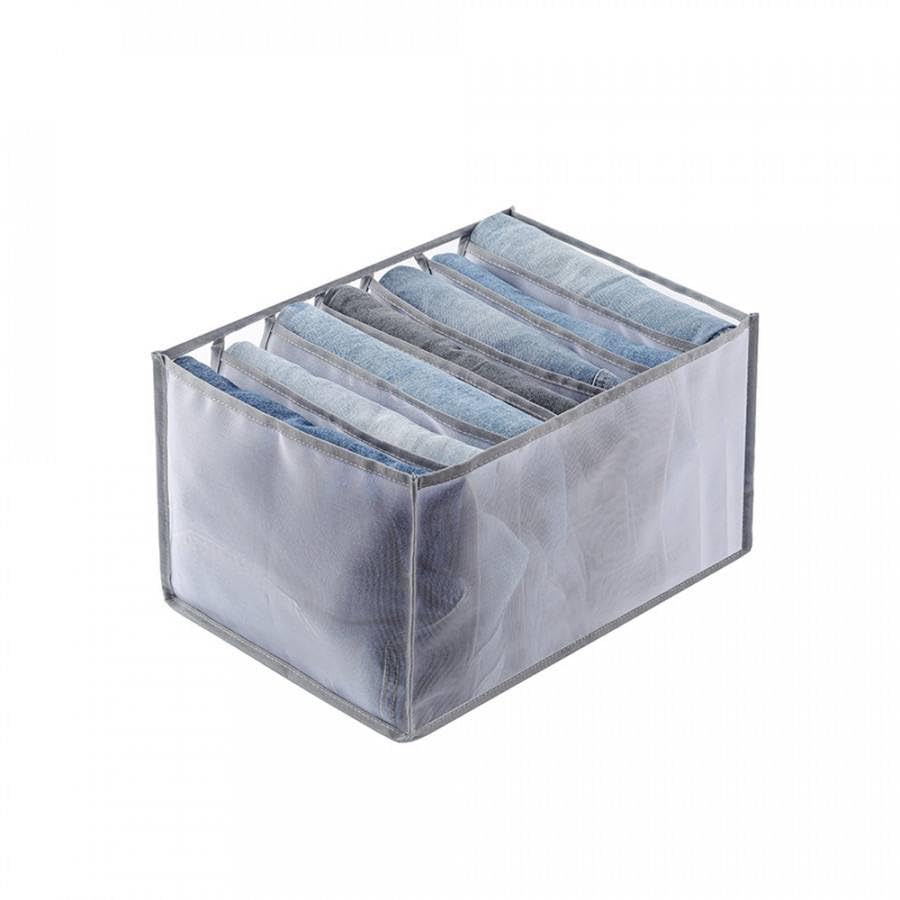 Grids Organizer Washable Portable Foldable Mesh Separation Closet Storage Box Storage for Storing Organizing Undergarments Socks Scarfs Jeans T-Shirts Jeans Wardrobe Organizer-image-39