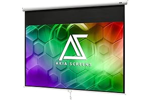 Akia 110" Pull Down Projector Screen Manual: Brighten Your Home Entertainment
