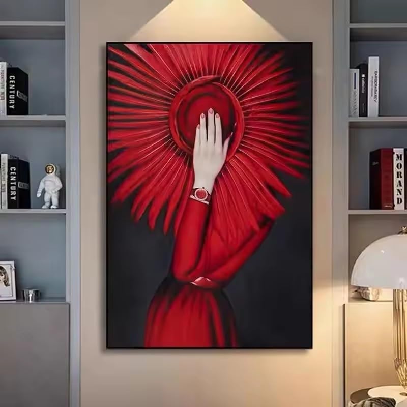 Tableaux décoratifs pour le salon peinture sur toile femme abstraite 40x60