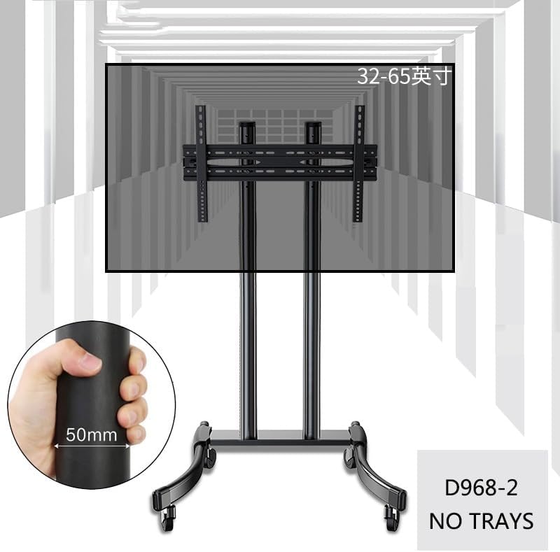 Mobile TV Cart Lifting 32"-65" LED LCD Plasma TV Trolley Stand Super Quality Plasma Floor Mount with AV(Without Tray)