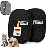 CORTES PETS Tierhaarentferner Handschuh 2 Stück – Katzenhaarentferner - Fell Magnet Handschuh für Hunde und Katzen – Hundehaare entfernen von Sofa, Teppich & Kleidung – Pet Hair Remover Glove