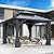 GARTOO 8.5x8.5FT Outdoor Hardtop Gazebo with Double Roof - Heavy-Duty Galvanized Steel Top Gazebo with Breathable Netting & Privacy Curtain for Patio, Porch, Garden, Lawn, Deck, Backyard