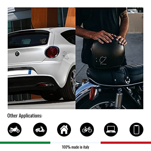 4R Quattroerre.it 6329 Super geformter Aufkleber Nurburgring, 10 x 12 cm