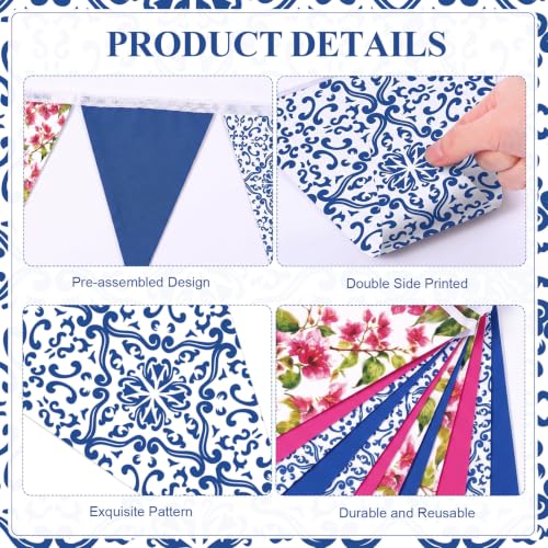 Image of Faccito 5 Pcs Mediterranean Party Decor, Dancing Queen Pennant Banner Set