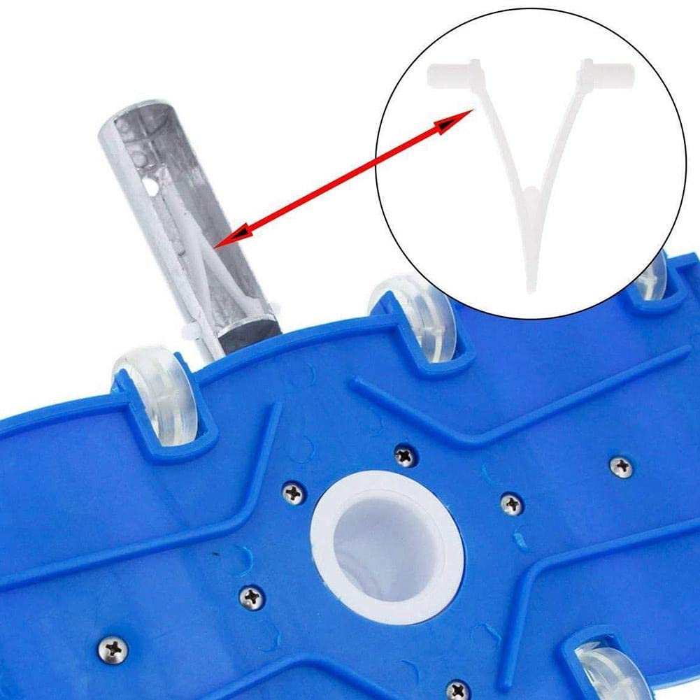 12 Pinces En V Pour Brosses De Piscine - Fixation Universelle 1-1/4" | Accessoire Nettoyage Piscine