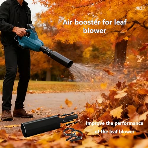 Airflow Booster for Leaf and Snow Blowers - Enhance Speed & Power with Cyclone Design Nozzle Extension for Efficient Lawn & Drainage Cleaning
