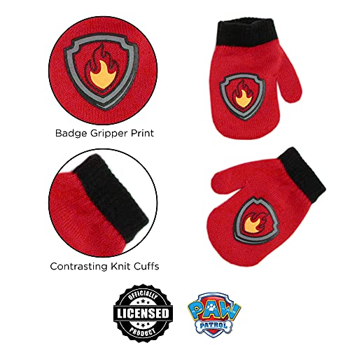 Nickelodeon Boys Winter Hat And Mittens Set, Paw Patrol Chase Marshall Toddler Beanie For Ages 2-4 #TOP4