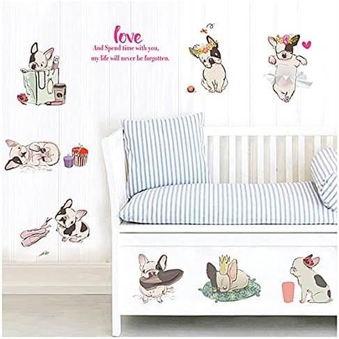 Lovely French Bulldog Wall Decor Stickers Home DIY Decoration
