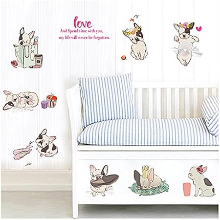 Amazon フレンチブルドッグ アクリル板飾り ウォールステッカー デコシール むかえアート ウォールステッカー オンライン通販