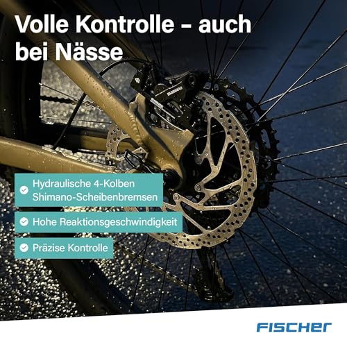 Fischer E-Bike MTB Montis 10.0i Ultimate Elektrofahrrad für Damen und Herren, RH 43, Mittelmotor 90 Nm, 36 V Akku – Bild 5