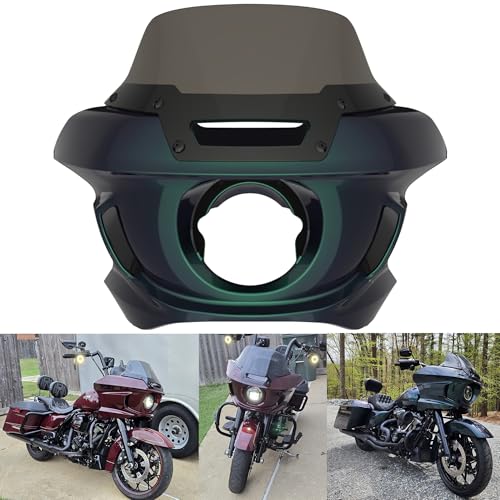 Advanblack ST Fairing Road King Fairing Kit RK Headlight Fairings Fit for Harley Davidson Road King FLHR 2009-2024, Windscreen, Lowrider ST Style