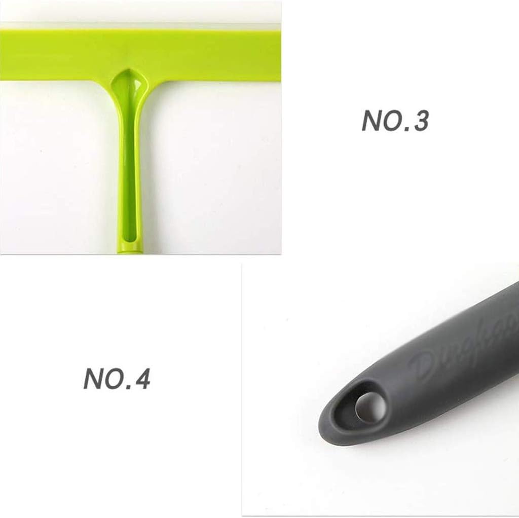 Green Glass Wiper，Home Plastic Window Scraper Car Squeegee, Bathroom Wiper, Shower Cleaner for Shower Doors