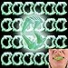 Halloween Teeth Glow in The Dark Fangs Teeth, Dress-Up, Pretend Play (100-Pack)