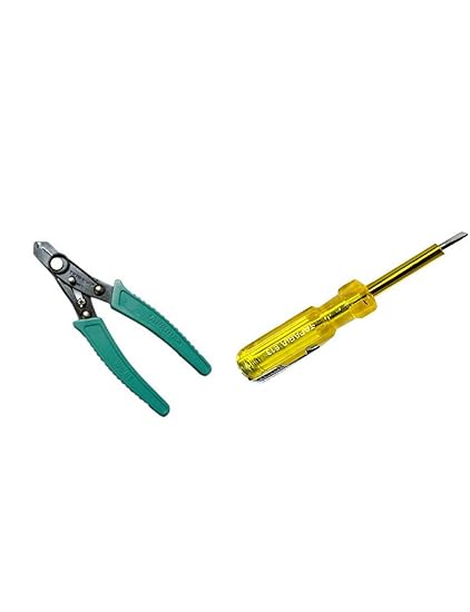 TAPARIA Set of 2 Hand Tool Combo (Wire Stripper & Cutter (WS06)/Neon Bulb Tester(813))