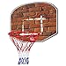 Canestro Basket Da Camera Da Muro,Cestino Di Metallo,Tabellone Hoop Per Canestro Adulto Mini,Rete Da Basket Sport Giocattoli,45 Cm Di Diametro Taglia Standard,Marrone