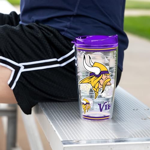 Image of Rico Industries NFL Football Double Wall Mayhem 16oz Tritan Tumbler W Lid