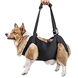 Dog Lift Harness,Full Body Dog Sling Carrier with Handle,Total Body Support for Dogs,Pet Dog Leg Support Sling Adjustable Retractable Breathable Lift Harness (L)