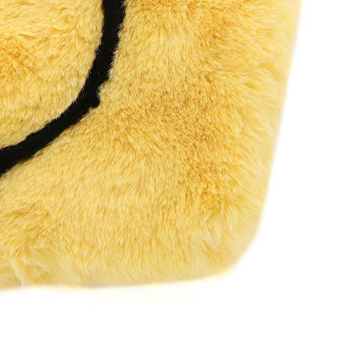 Bolso tote pequeño fluffy amarillo sonrisa Y2K miniatura 4