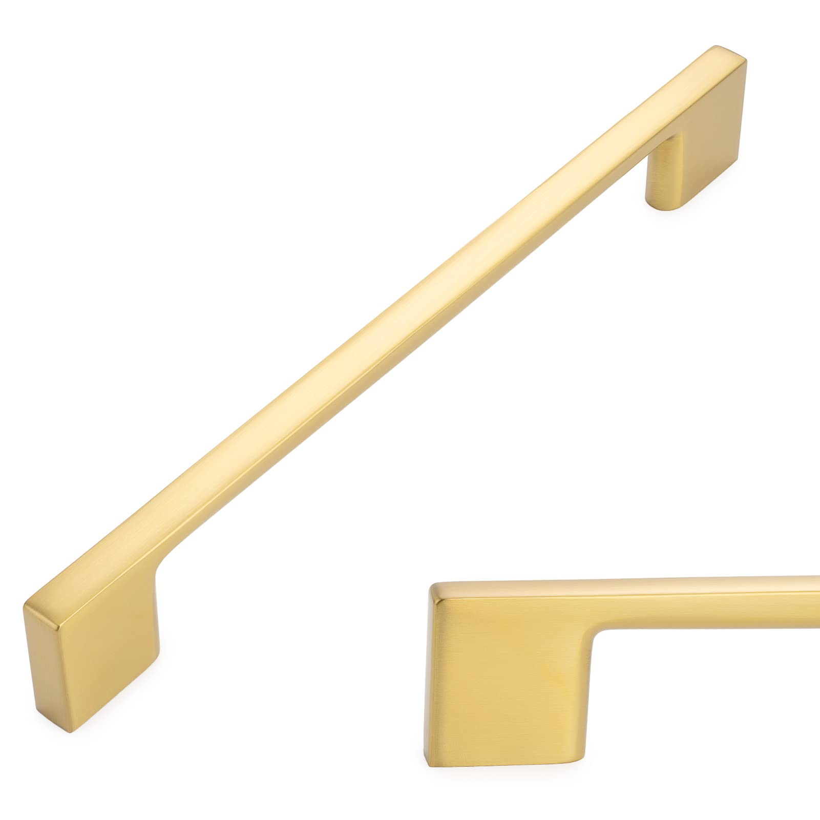 KOOFIZO 25 Pack 6-1/4 in Brushed Gold Cabinet Pulls, Gold Drawer Handle P01 — image 1