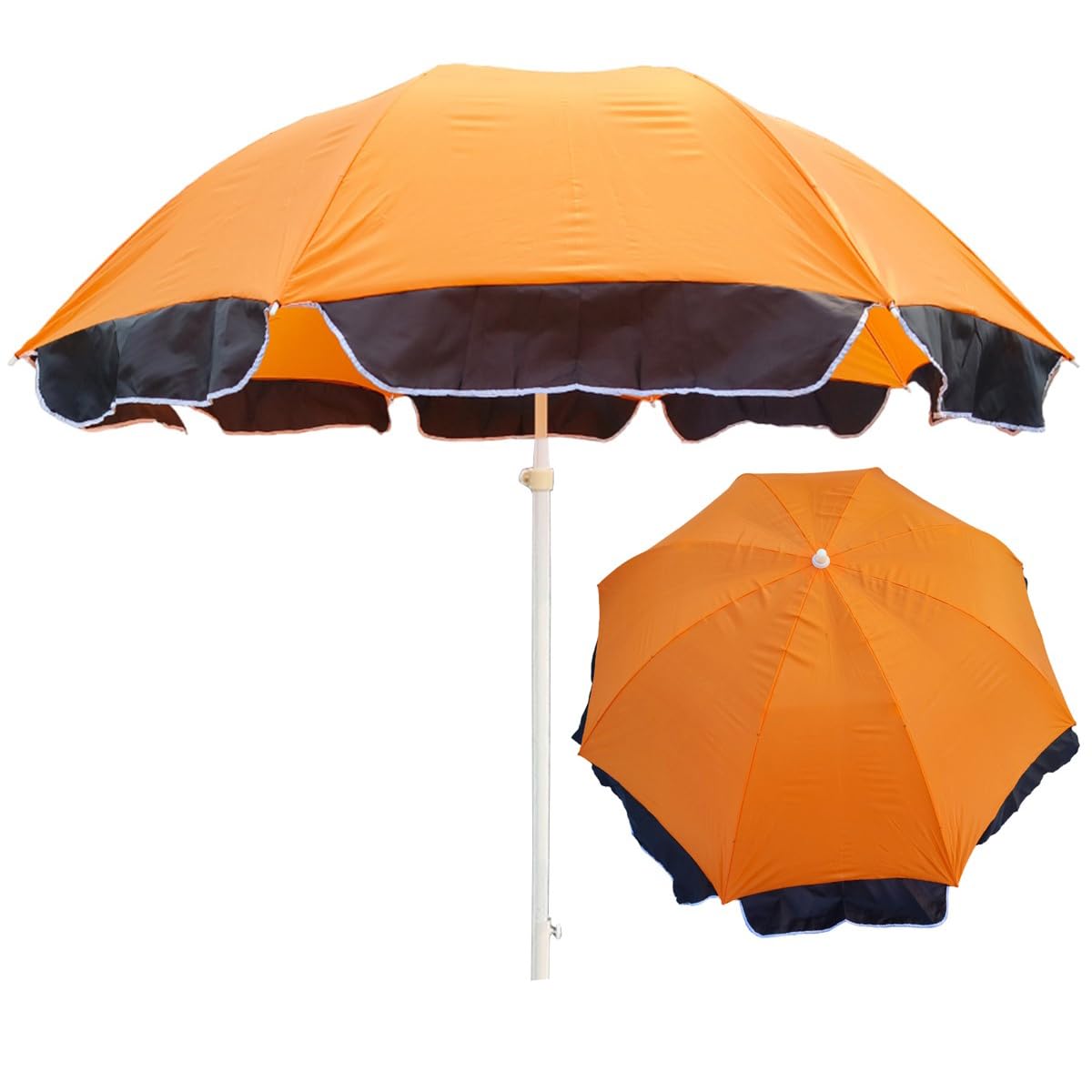RAINPOPSON Garden Umbrella Outdoor Big Size 7ft Canopy Patio Umbrella Without Stand P_24