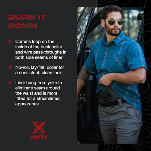 Vertx Guardian Mens Tactical Shirt for Concealed Carry Short Sleeve4
