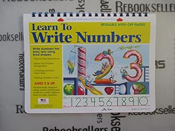 Plastic Comb Learn to Write Numbers Book