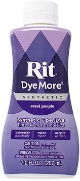 Rit DyeMore Single Bottle 7 Oz. Synthetic Liquid Fiber Dye for Clothing, Decor, and Crafts Royal Purple