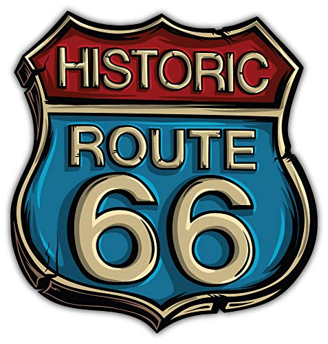 Route 66 Road Historic Vintage Usa Emblem Car Bumper Sticker Decal #TOP12