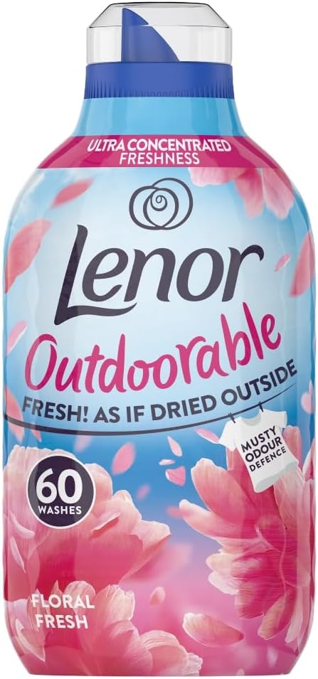 Lenor Outdoorable Fabric Conditioner 60 Washes, Floral Fresh