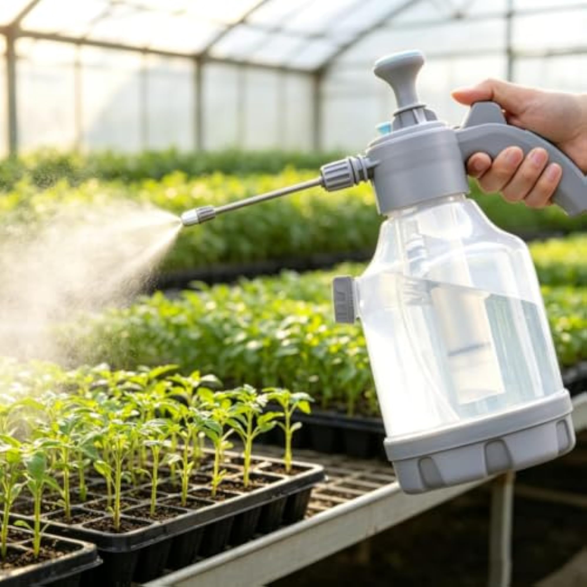 Translucent Spray Bottle Body Transparent Bottle with Measuring Scale