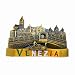 "N/A" Venecia Italia imán de Nevera 3D artesanía Recuerdo Metal imanes de Nevera colección Regalo de Viaje