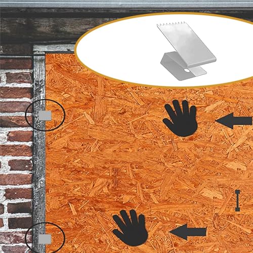 Clips para ventanas de tormenta y abrazaderas de fijación de contrachapado para edificios 4