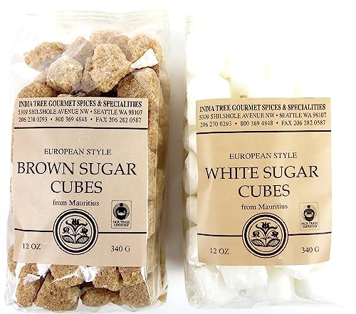India Tree White European-Style Sugar Cubes, 12 Oz Bag #TOP3