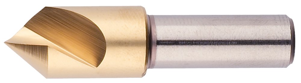 Morse Cutting Tools 25661 Single Flute Countersink, M42 8% Cobalt, Titanium Nitride Coated, 82 Degree Point, 1/2 Size