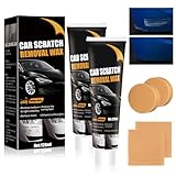 2Pack Car Scratch Remover Kit, 2026 New Upgraded Paint Scratch Repair for Vehicles with Magic Cloth & Sponge, Permanent Scratch, Swirl Mark, Water Spot & Scuff Remover Car