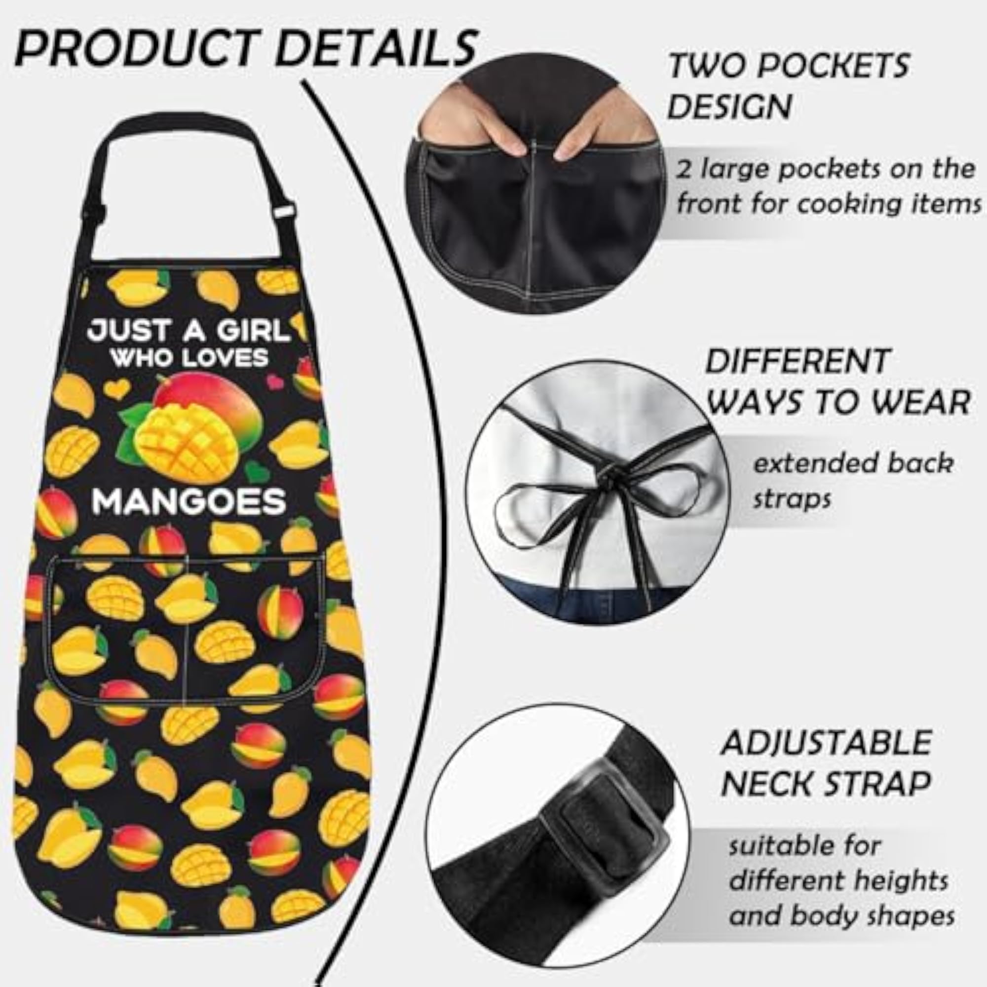 Just a Girl Who Loves Mangoes Kitchen Apron